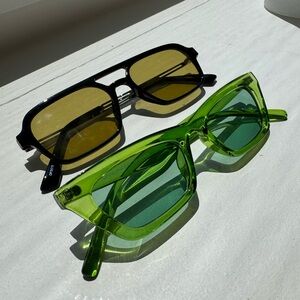 Cat Eye and Aviator Trendy Sunglasses (2 for 1)